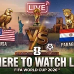 USA vs Paraguay World Cup 2026