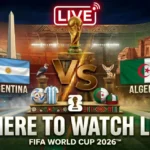 Argentina vs Algeria World Cup 2026