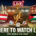 Austria vs Jordan World Cup 2026