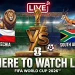 Czechia vs South Africa World Cup 2026