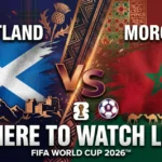 Scotland vs Morocco World Cup 2026