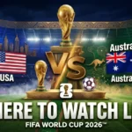 USA vs Australia World Cup 2026