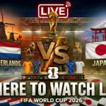 Netherlands vs Japan World Cup 2026