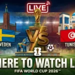 Sweden vs Tunisia World Cup 2026