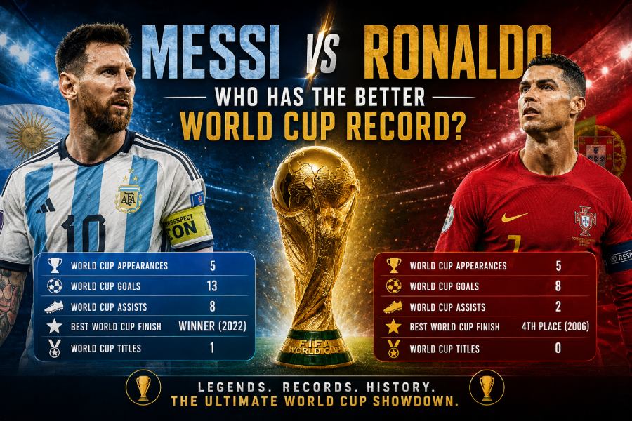 Messi vs Ronaldo in world cup