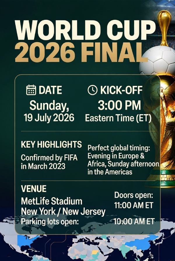 When Is the World Cup 2026 Fina