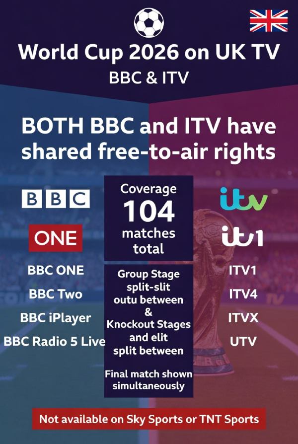 World Cup 2026 on BBC or ITV
